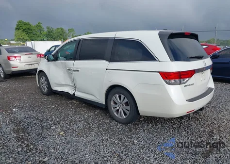 2014 Honda Odyssey Ex-L z USA, uszkodzony, nr VIN 5FNRL5H6XEB048702
